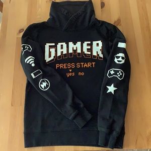 H&M boys Gamer mock hoodie